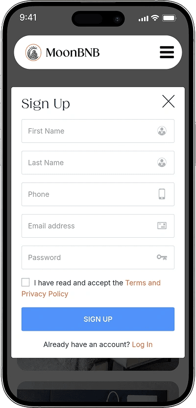 MoonBnB screenshot 1