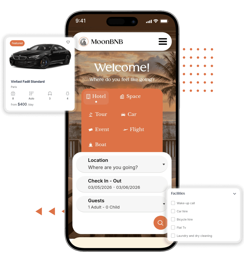 MoonBnB Guest App