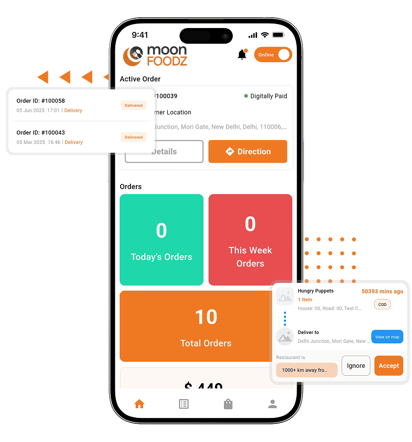 MoonFood Driver App