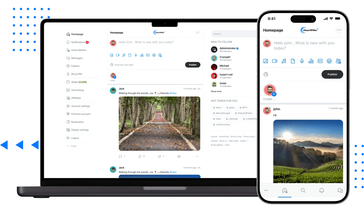 MoonWitter Platform Overview