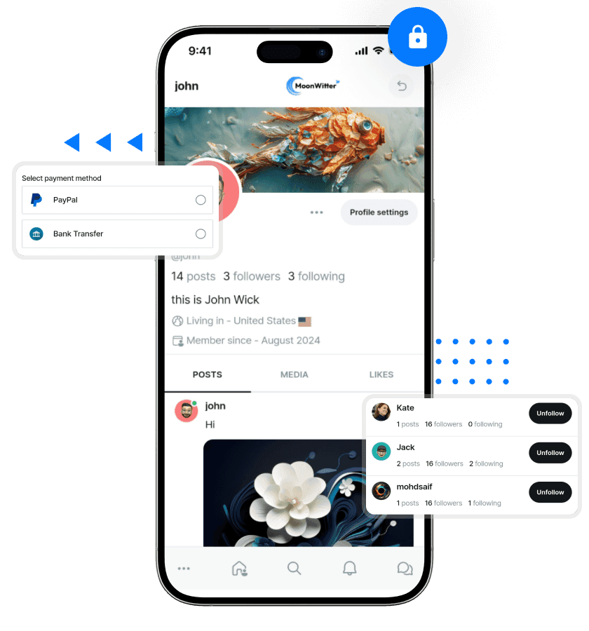 MoonWitter Security Features